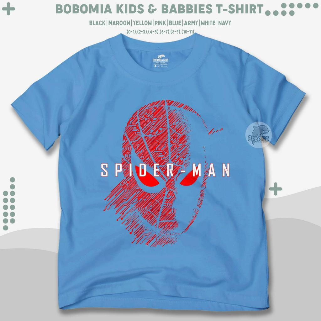 Bobomia Kaos Anak Spiderman Far For Home Marvel Series Superheho Spider Man  Baju Distro Anak Laki-Laki (0-10 Tahun) Kids Tshirt K1331