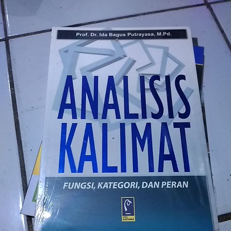 Jual Buku Original Analisis Kalimat Fungsi Kategori Dan Peran | Shopee ...