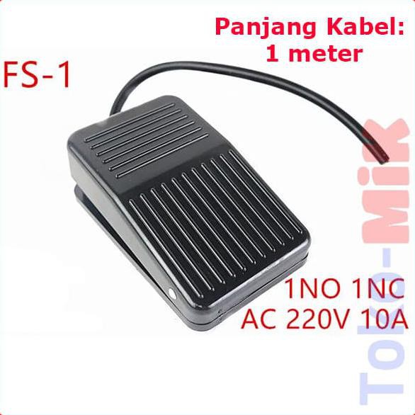 Jual Fs-1 Fs1 Foot Pedal Switch Saklar Injak Kaki 250V 10A Push-On Push ...