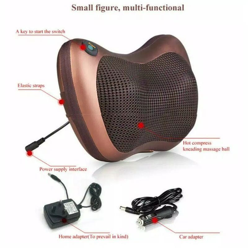 Jual Bantal Pijat Massage Pillow Portable Car and Home-Bantal Pijat ...