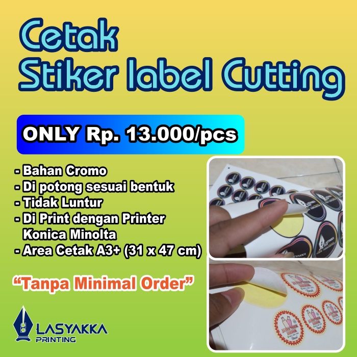 Jual Stiker Label Cutting (potong sesuai bentuk) | Shopee Indonesia