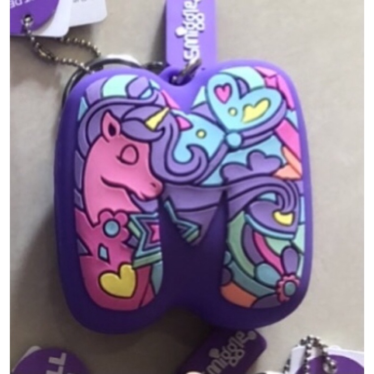 Jual Smiggle Squeezy Unicorn Alphabet Keyring | Shopee Indonesia