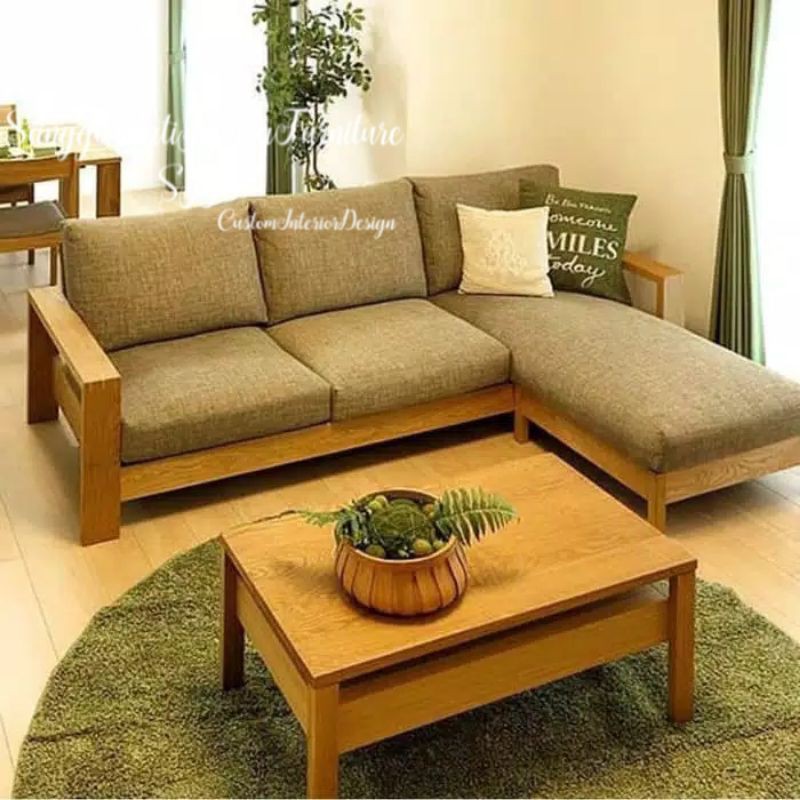 Sofa l kayu hotsell