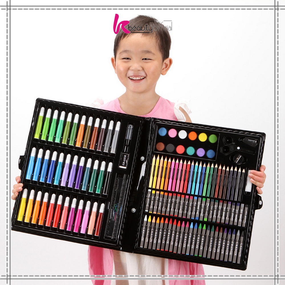 Jual 208pcs coloring set - mewarnai - alat menggambar