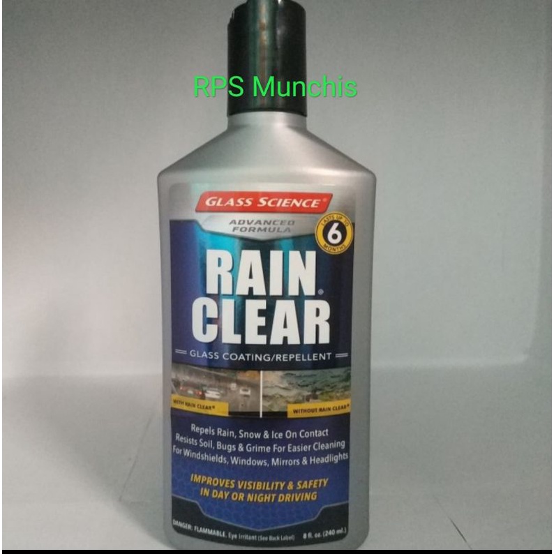 Jual glass science rain clear glass coating repellent | Shopee Indonesia