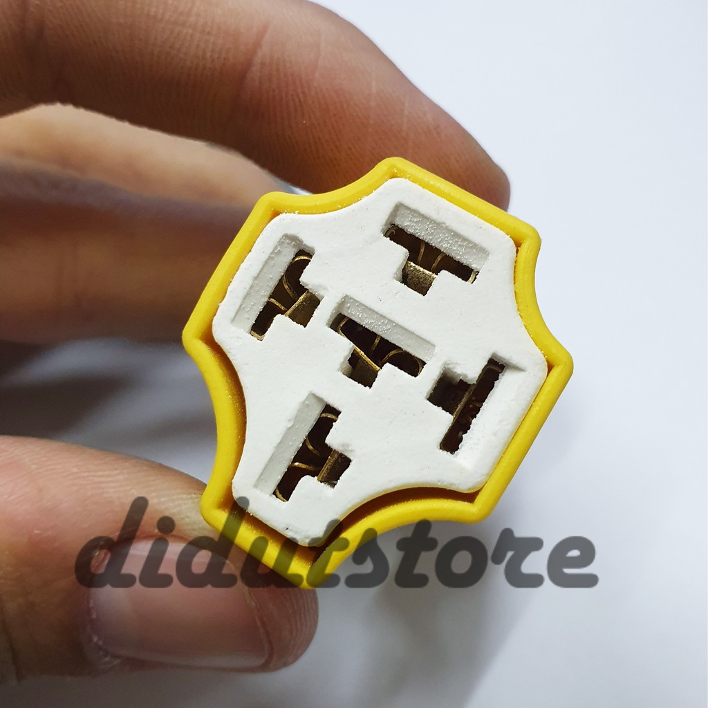 Jual Socket Relay Keramik Relay Car 5 Kaki dengan Skun dan Kabel 5Pin