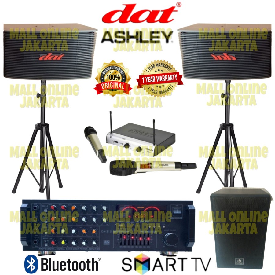 Jual Paket karaoke Dat 10 inch sound system ak100 Subwoofer aktif 12 ...