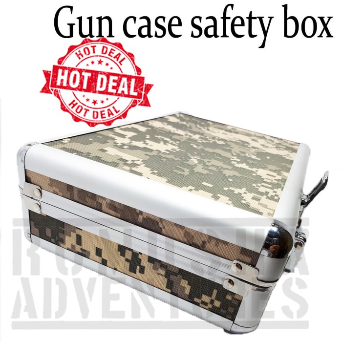 Jual GUN CASE SAFETY BOX ALUMINIUM KOPER | Shopee Indonesia