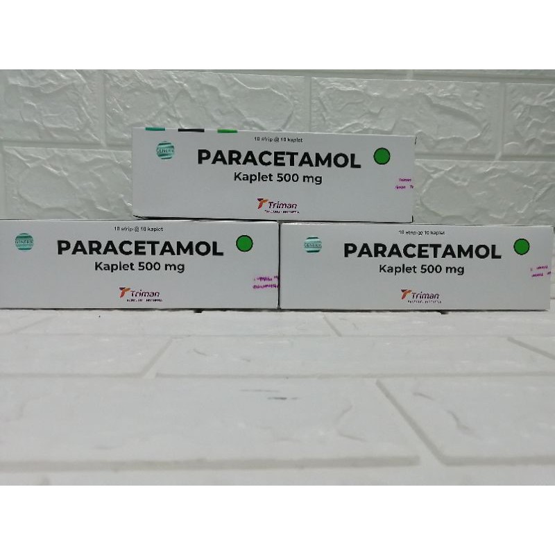 Jual Paracetamol kaplet 500 mg TRIMAN Box,Sejahtera Lestari Farma ...