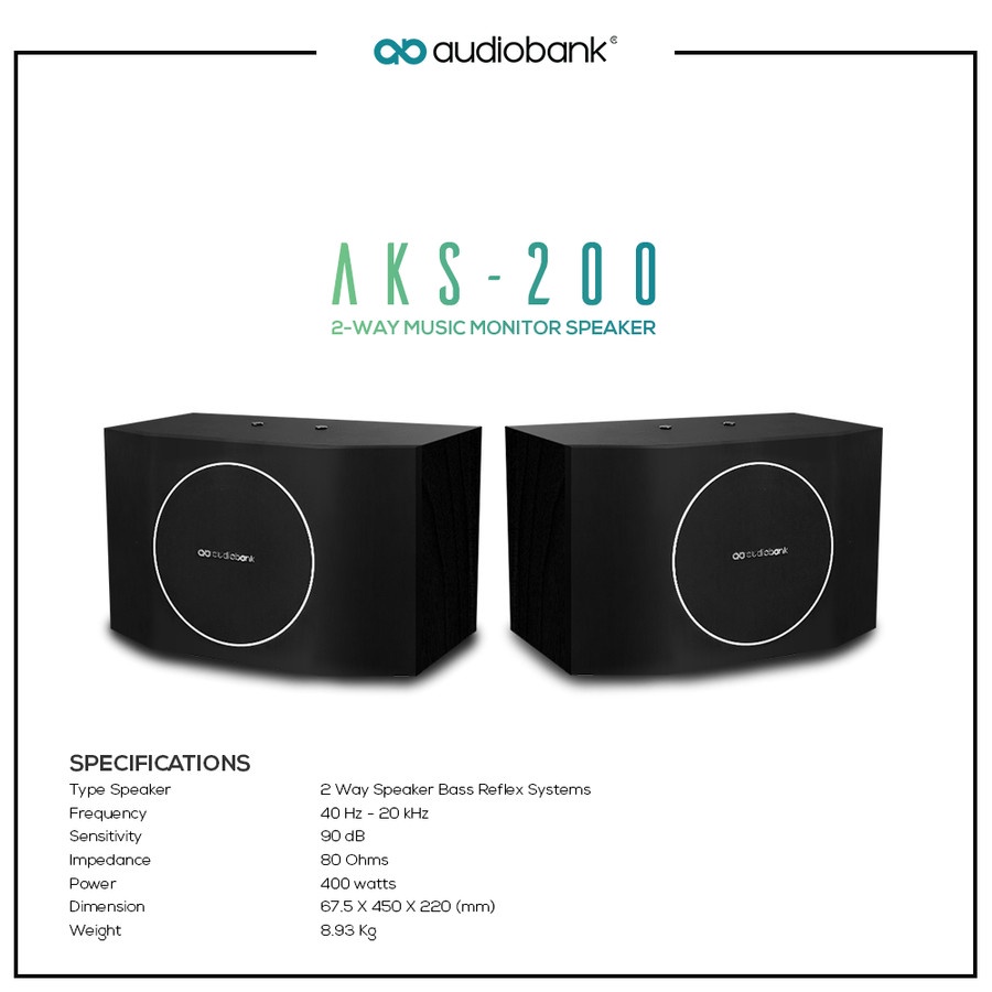 Jual Speaker Audiobank Aks 200 Speaker Karaoke Original Shopee Indonesia