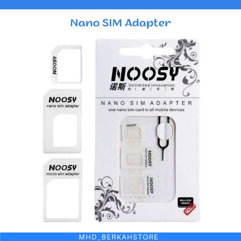 Jual NOOSY 3 in 1 Nano SIM Adapter & ejector simcard - NSY04 | Shopee ...