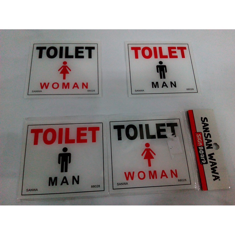 Jual Label Toilet Tulisan Gambar Untuk Kamar Mandi Wc Pria And Wanita Shopee Indonesia 8869