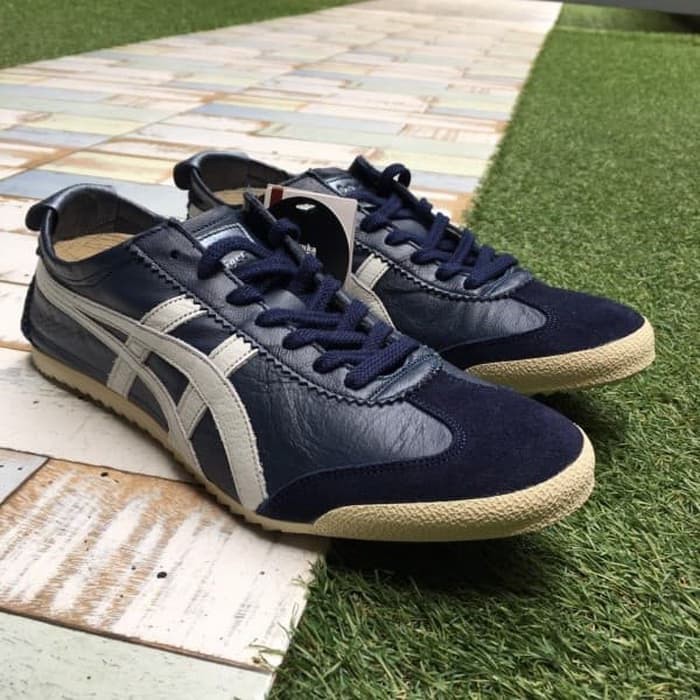 Promo Asics Onitsuka Tiger Mexico 66 Deluxe Th9J4L Navy White Japan Original