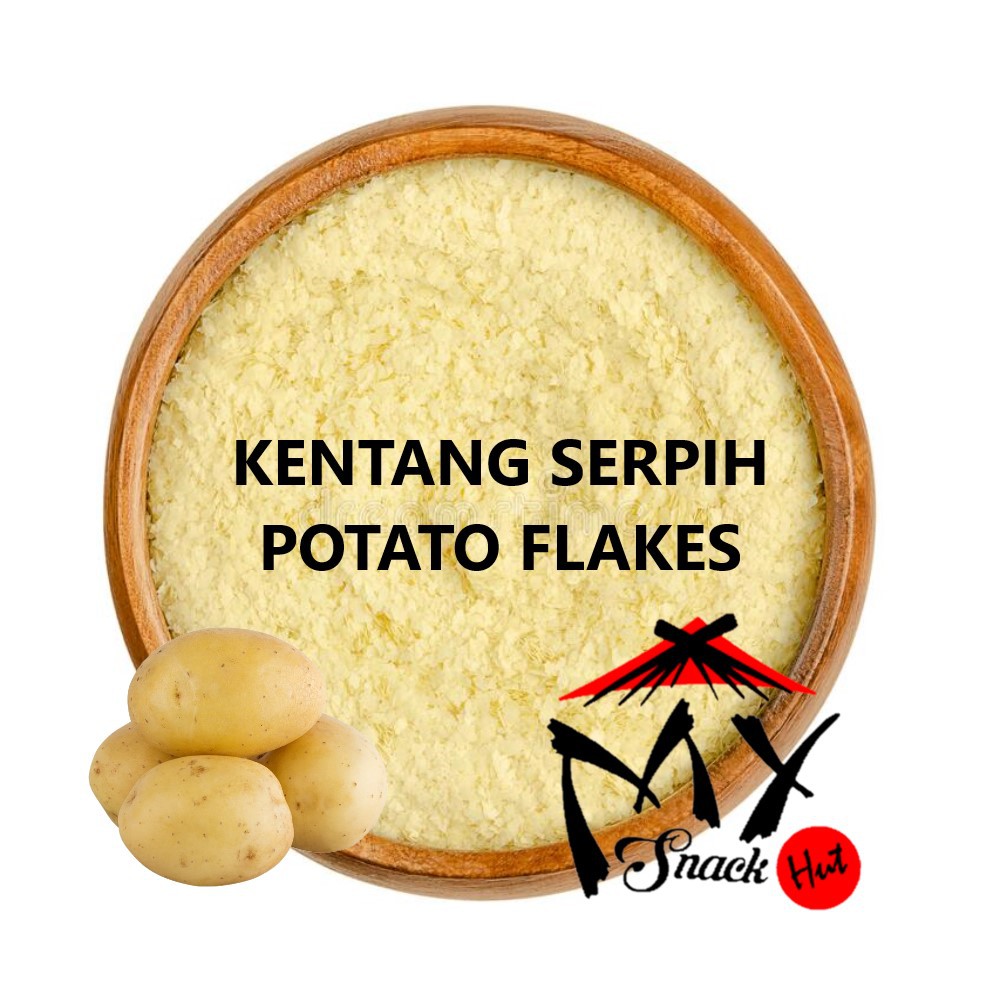 Jual POTATO FLAKES 100GR - FLAKE KENTANG KASAR MASH KERING SERPIH HALUS ...