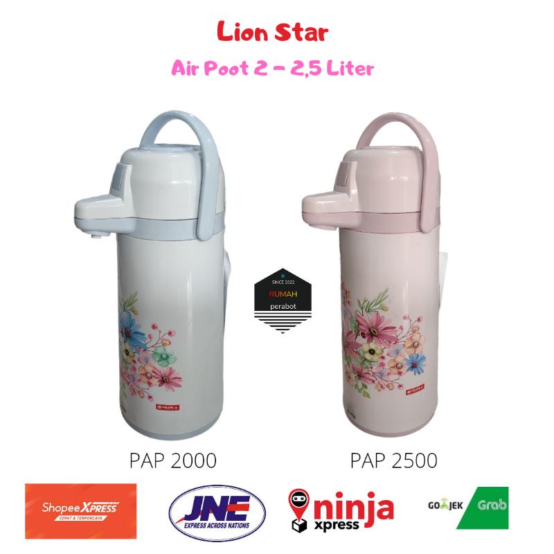 Jual Lion Star Termos Air Panas Pompa Ukuran Liter Liter Termos Air Panas Pencet