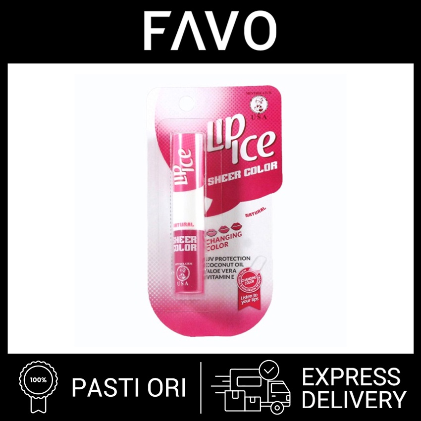 Jual Pelembab Bibir Lip Ice Sheer Colour Natural Lip Balm 4 gr