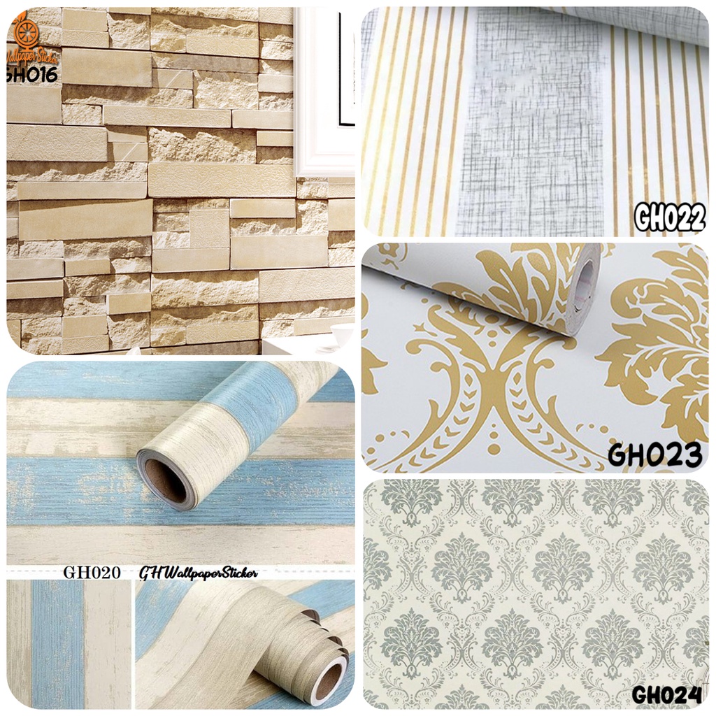 Jual Stiker dinding Wallpaper stiker wallpaper kamar tidur wallpaper ruangan aestetic Premium