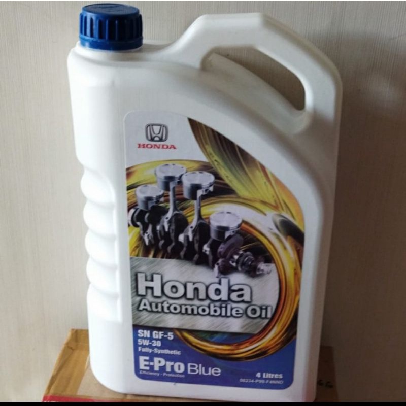 Jual OLI HONDA E-PRO BLUE SN GF-5 SAE 5W-30 GALON 4 LITER FULLY ...