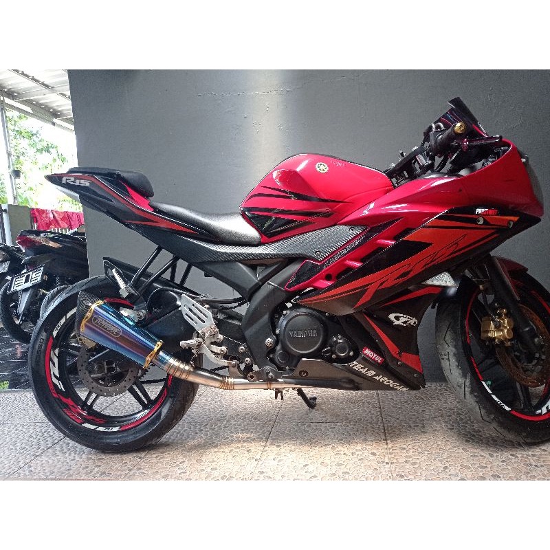 Jual knalpot yamaha r15 custom smoke muffler fullsystem | Shopee Indonesia