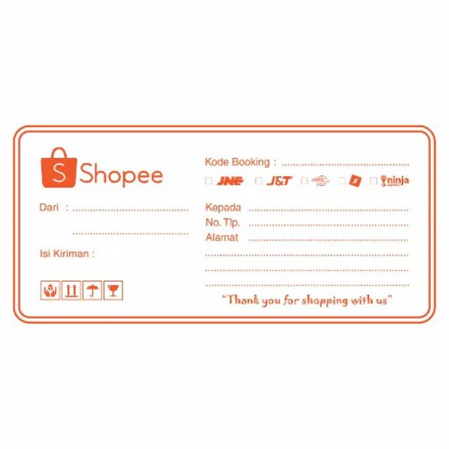 Jual Label Pengiriman Shopee Shopee Indonesia