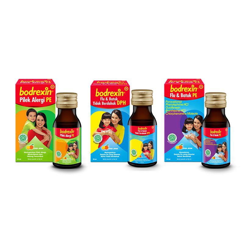Jual Bodrexin Flu dan Batuk DPH Obat Batuk kering, Brodexin Syrup DPH ...