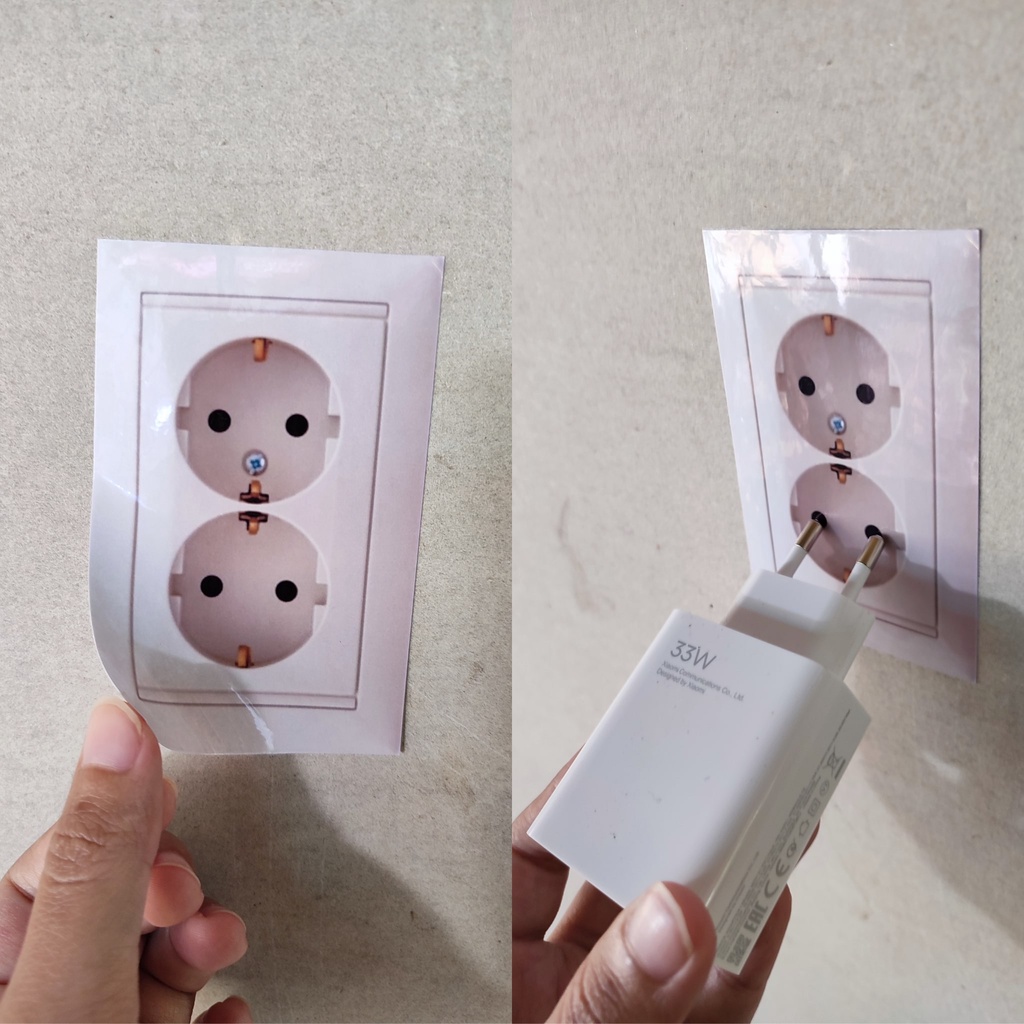 Jual Sticker Stop Kontak Palsu | Sticker Prank | Fake Power Outlet ...