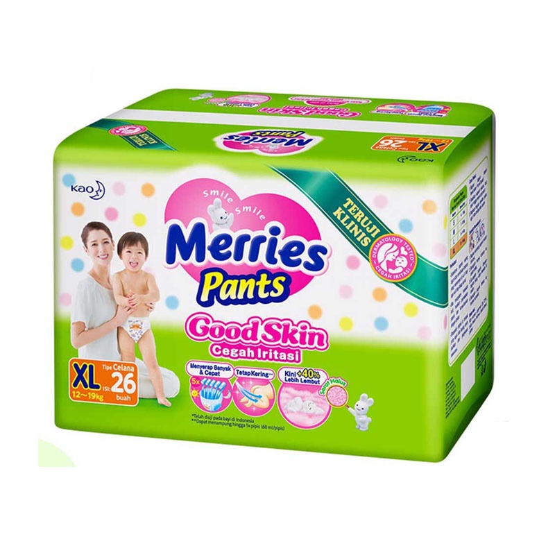 Jual Merries XL26 pants - pampers merries XL 26 Popok Lembut dan ...