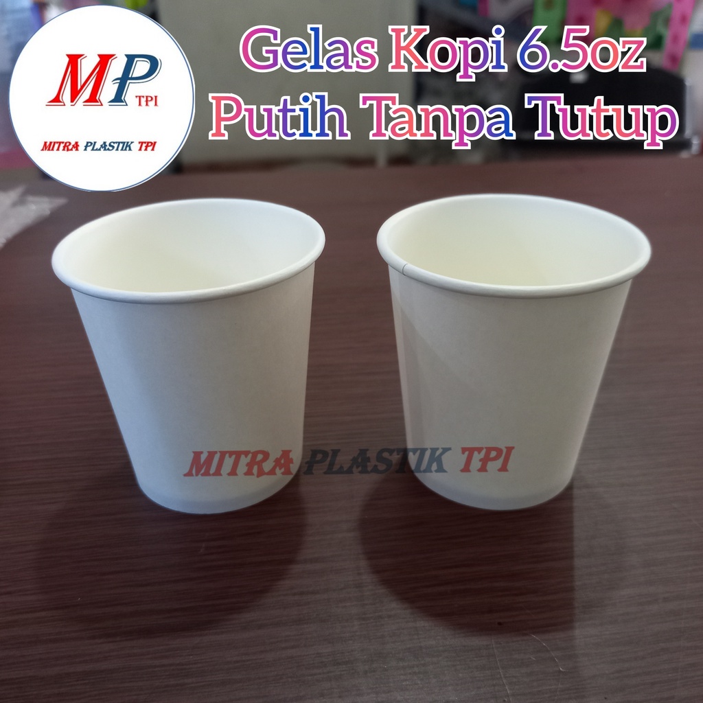 Jual Paper Cup 6oz Polos / Gelas Kopi Putih | Shopee Indonesia