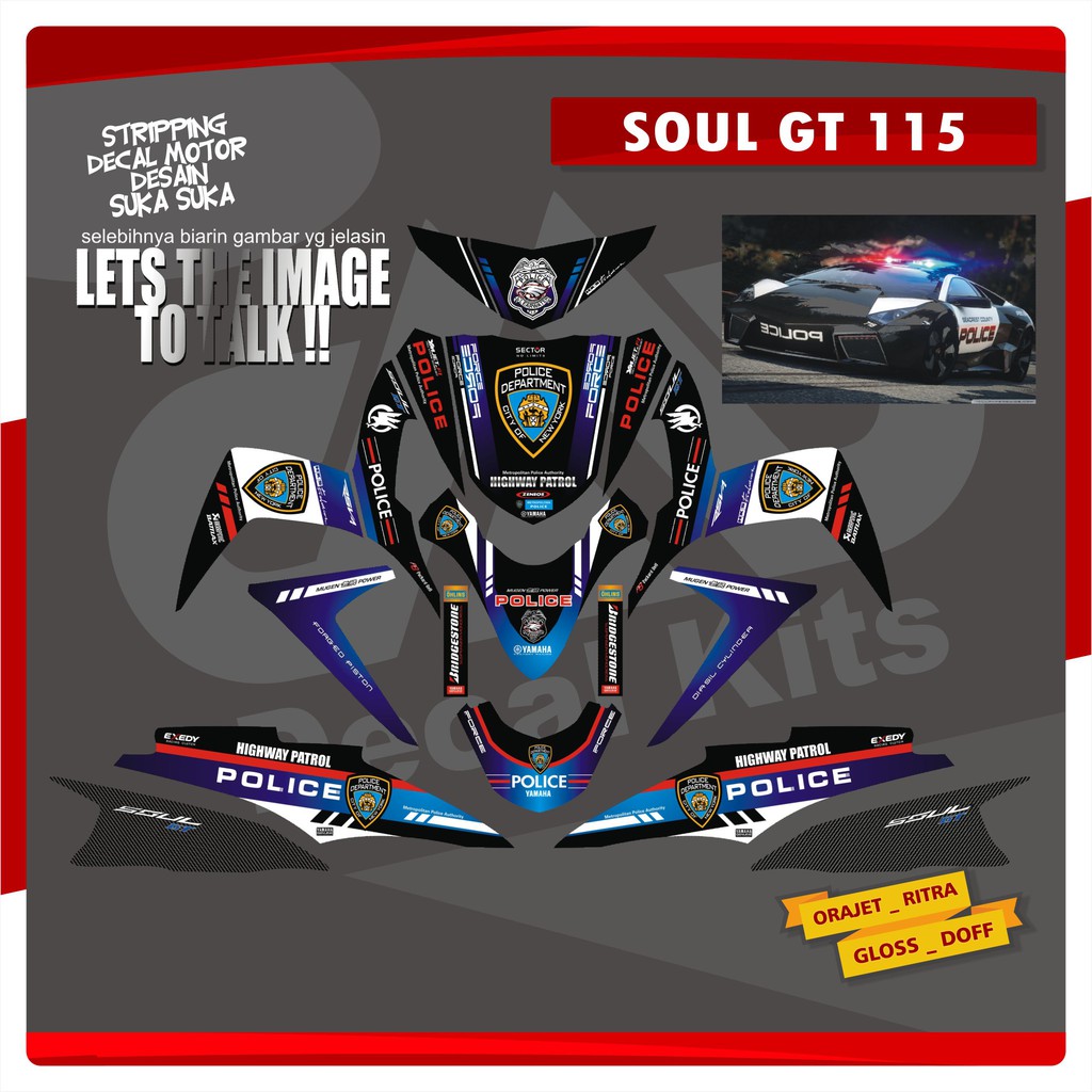 Jual stiker soul gt decal soul gt stiker mio soul gt decal mio soul gt