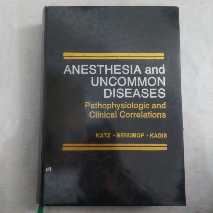 Jual BUKU ANESTHESIA AND UNCOMMON DISEASES SECOND EDITION | Shopee ...