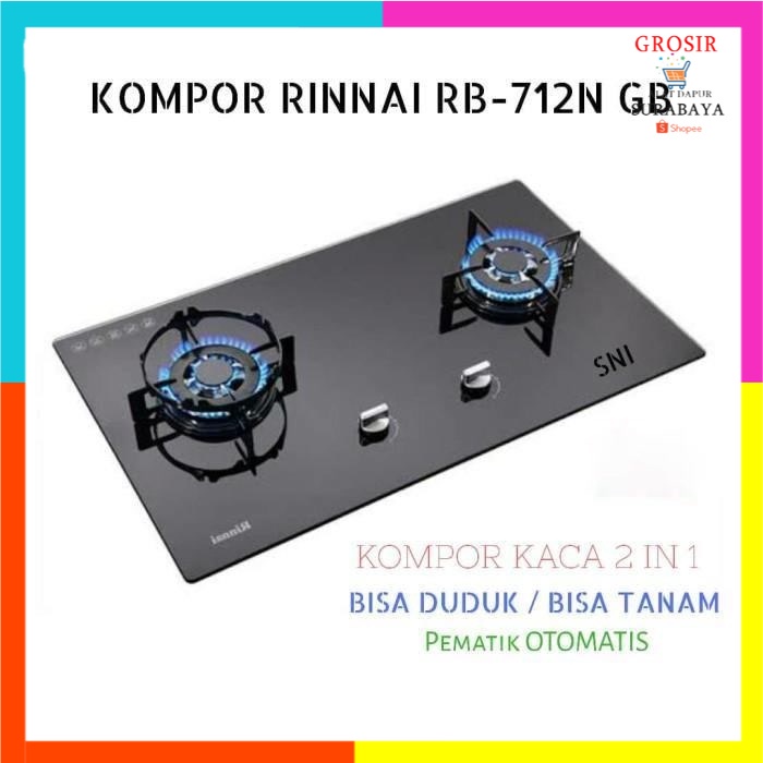 Jual Kompor Gas Rinnai Tungku Kompor Gas Tanam Kaca Rinnai Rb N