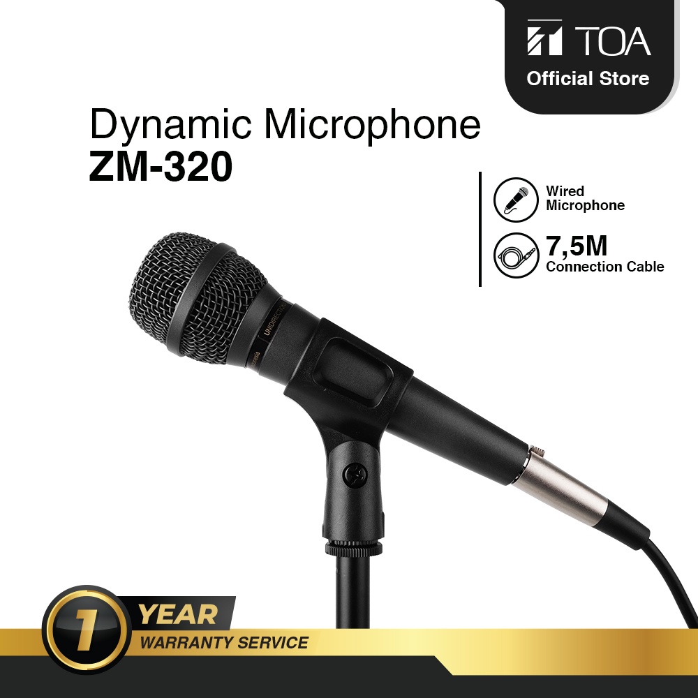 Jual TOA ZM320 Dynamic Microphone Shopee Indonesia