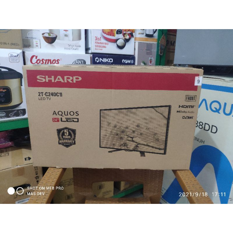 Jual Sharp Aquos 24 inc sudah mendukung siaran digital tanpa alat