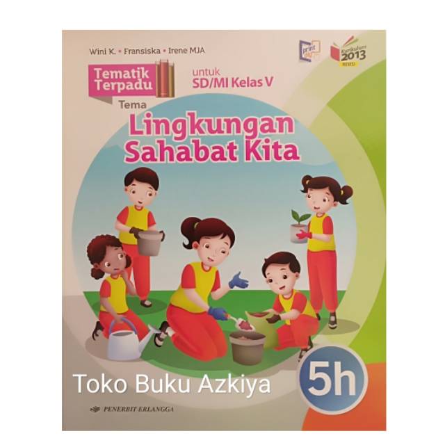 Jual Buku Tematik 5H Kelas 5 Sd K13N Erlangga | Shopee Indonesia