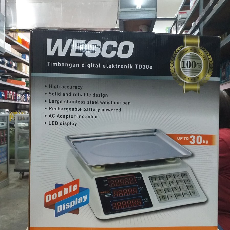 Jual WESCO Timbangan Digital 30kg Dapur Laundry | Shopee Indonesia