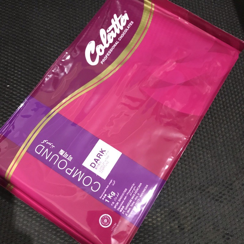 Jual (DK-14) Colatta Dark Compound 1 kg / cokkat blok batangan colatta ...