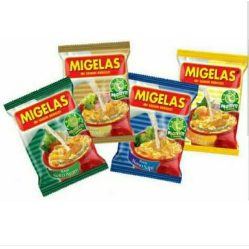 Jual MIE GELAS MIGELAS 1 RENCENG isi 10 sachet aneka rasa | Shopee ...