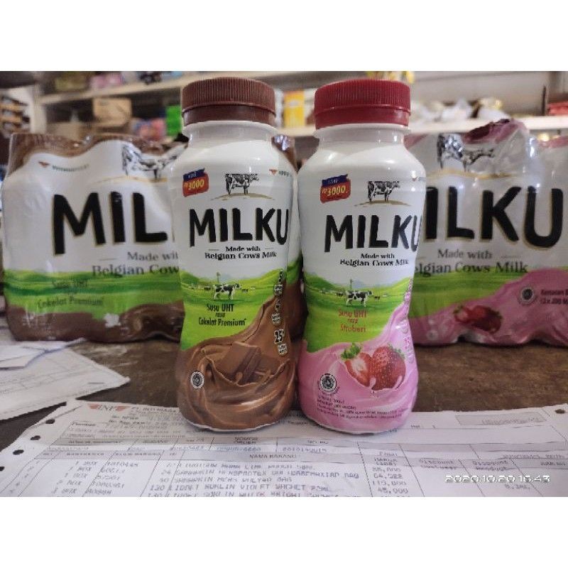 Jual Milku Susu Uht 200ml Coklat Strawberry Per Pcs Shopee Indonesia