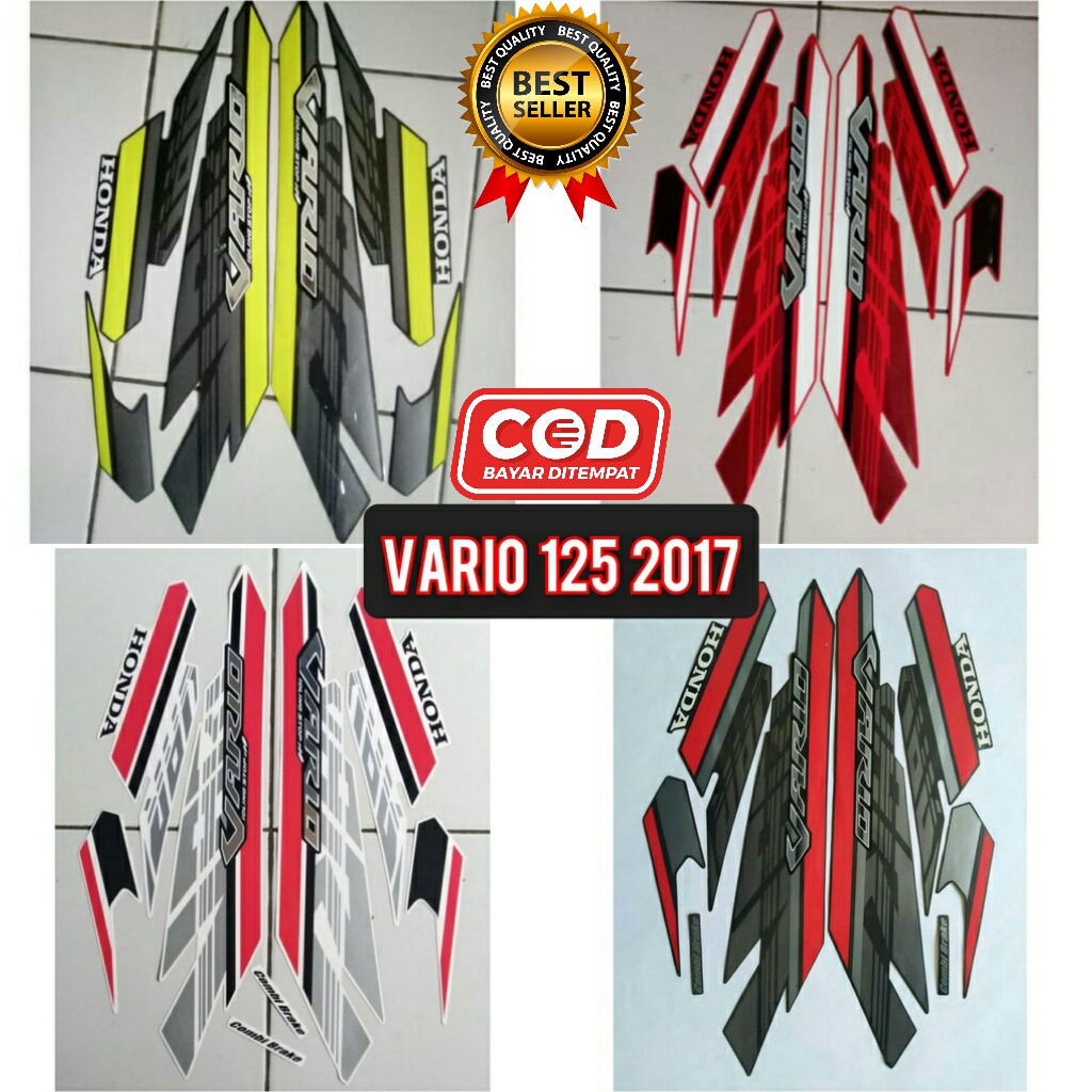 Jual stiker sticker striping honda Vario 125 2017 LED | Shopee Indonesia