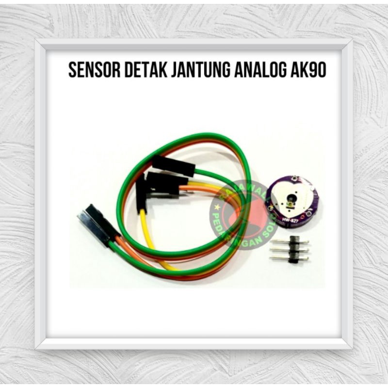 Jual SENSOR DETAK JANTUNG ANALOG AK90 ARDUINO PULSE HEART SENSOR ...