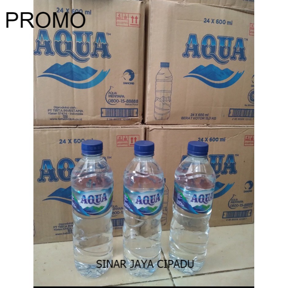 Jual Aqua Botol 600ml Isi 24 Pcs Aqua 600ml Isi 24 Pcs 1 Dus Shopee Indonesia 7946