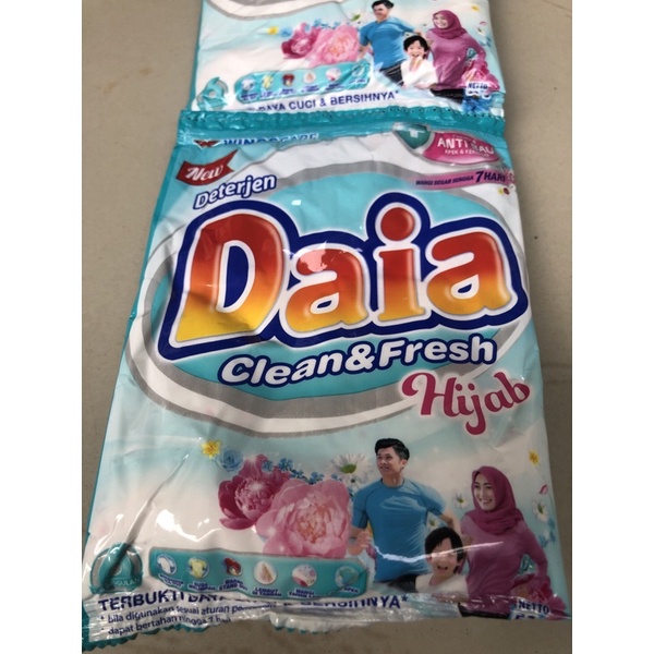 Jual Daia Deterjen Bubuk Berbagai macam ukuran Renceng @53gr / 245gr ...