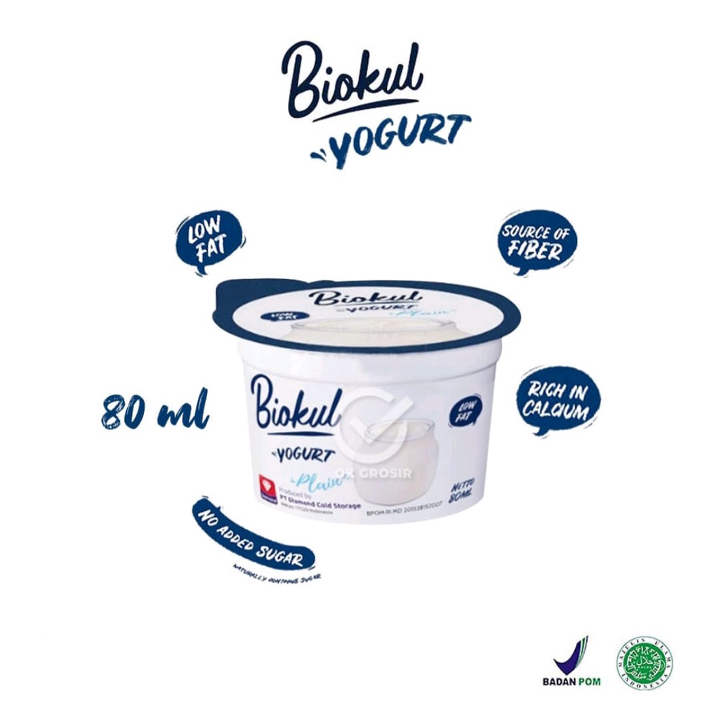Jual Biokul Yogurt Plain 80ml Yoghurt MPASI Bayi Makanan Bayi