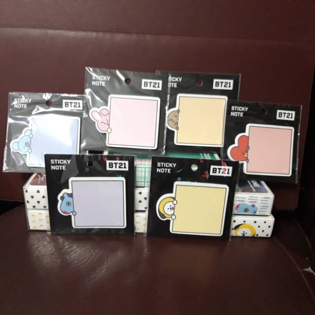 Jual OffBT21 x BTS Sticky Note Kotak | Shopee Indonesia