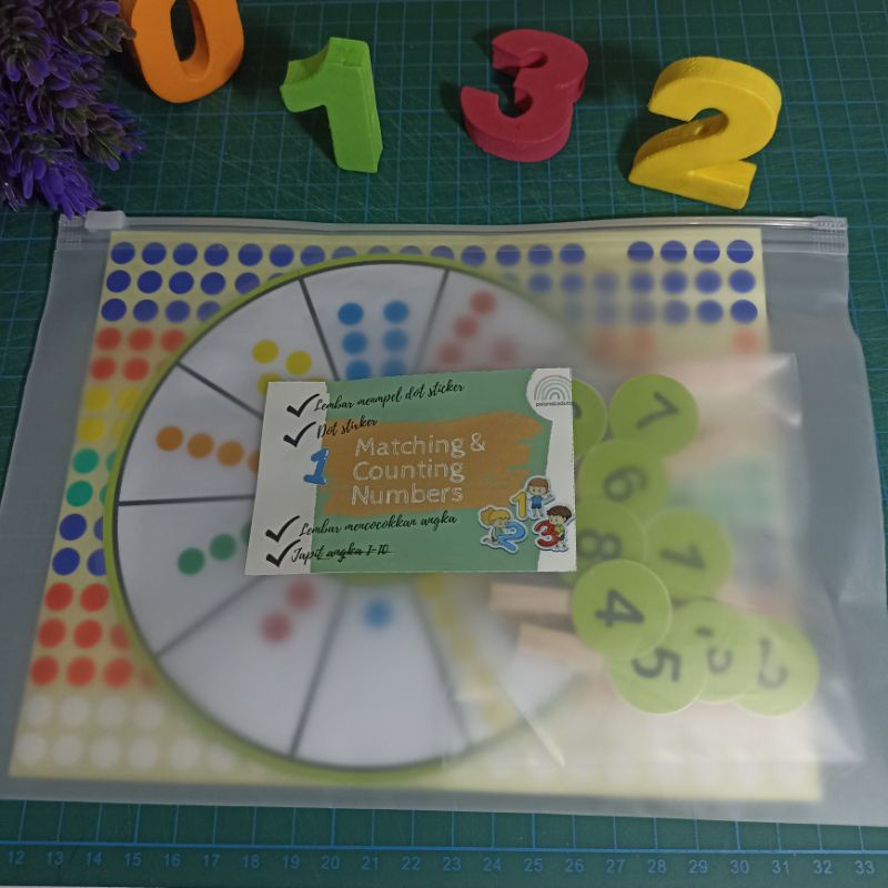 Jual Mainan Montessori Mainan Angka Anak Paud Menghitung dan ...