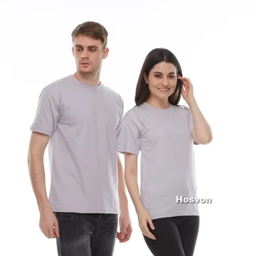 Abu Polos Muda Cotton Combed 20S Lengan Pendek (Pria Wanita)