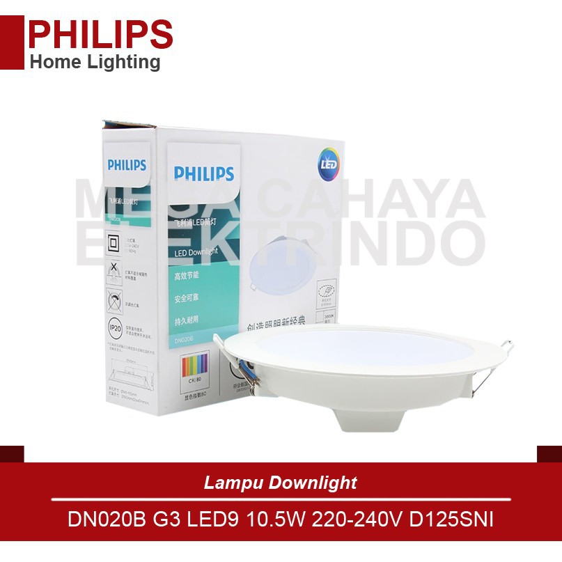 Jual PHILIPS Downlight DN020B G3 LED9 10.5W - 5 Inch | Shopee Indonesia