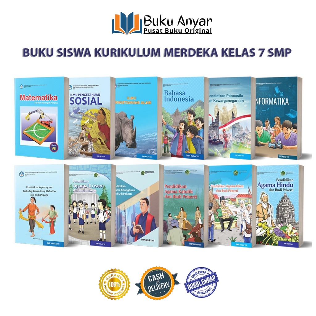 Jual Buku Paket Kelas 7 K13 DAN KURIKULUM MERDEKA Buku Siswa Tematik ...