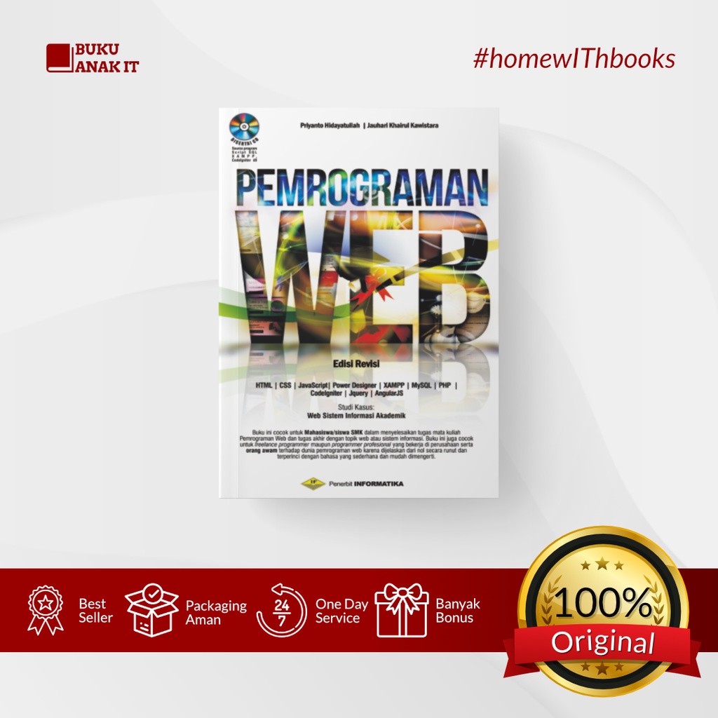 Jual BUKU PEMROGRAMAN WEB EDISI REVISI BONUS CD | PRIYANTO HIDAYATULLAH ...