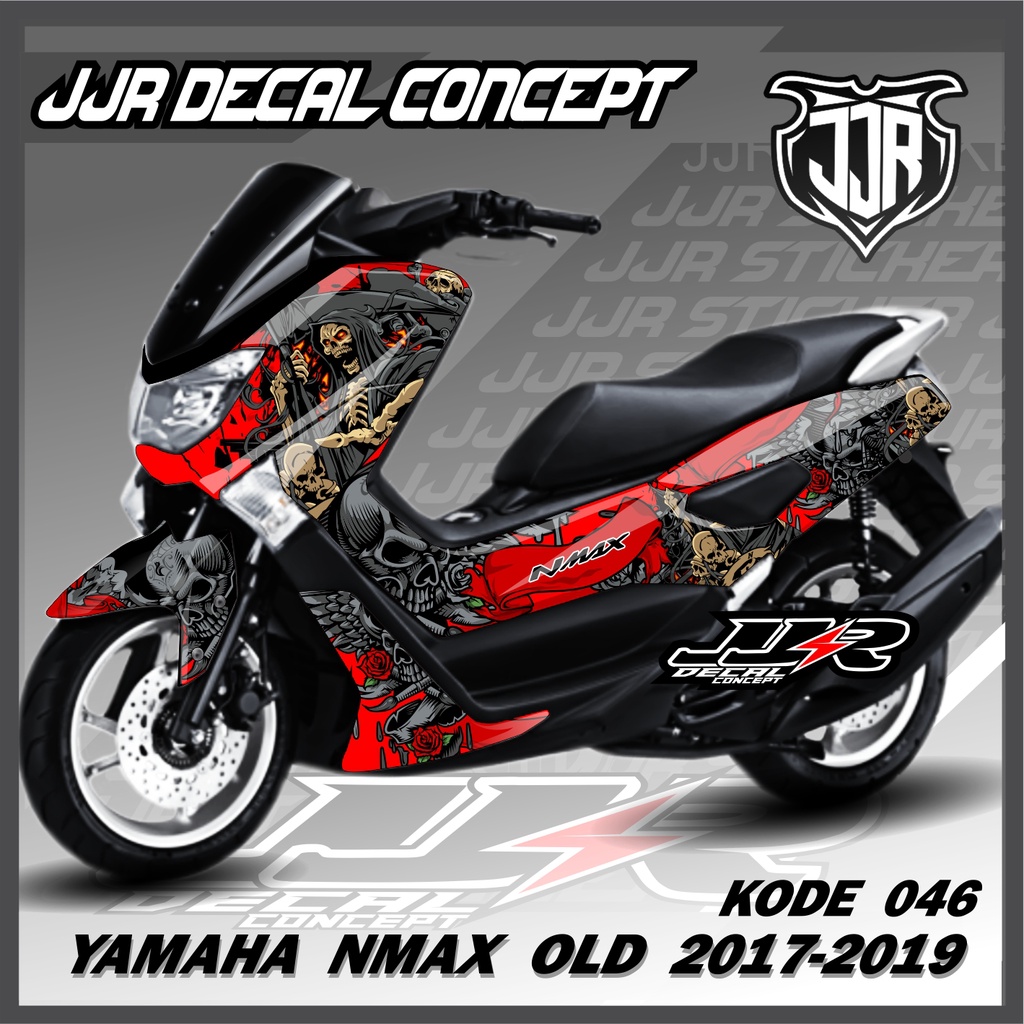 Modifikasi Stiker Yamaha Nmax Jual Stiker Decal Motor Yamaha Nmax Motif Me Kuning